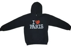 Agasalho de moleton I love Paris Violeta