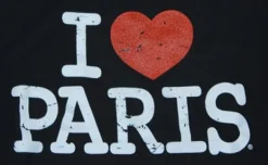 Agasalho de moleton I love Paris Violeta