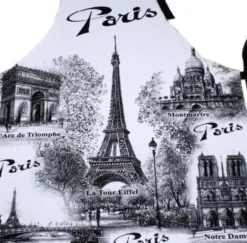 Avental de cozinha Torre Eiffel e monumentos de Paris