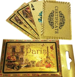 Baralho de 54 cartas de Paris ouro