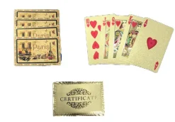 Baralho de 54 cartas de Paris ouro