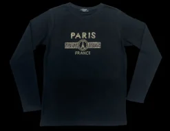 Blusa Manga Longa Preta Paris