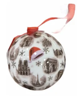 Bola de Natal de lembranças de Paris