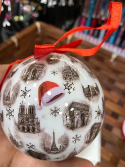 Bola de Natal de lembranças de Paris