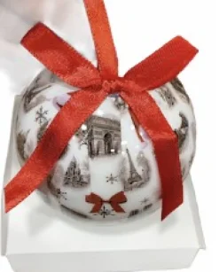 Bola de Natal de lembranças de Paris