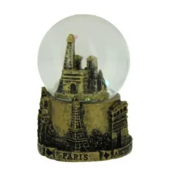 Bola de Neve dourada Monumentos de Paris