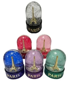 Bola de neve Torre Eiffel em Paris fabricada em França