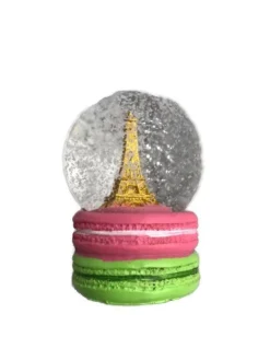 BOLA DE NEVE Torre Eiffel 2 macarons