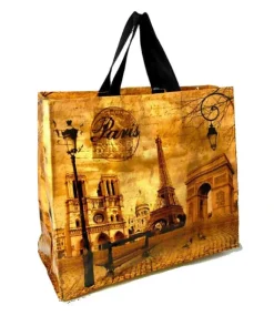 Bolsa de shopping Torre Eiffel e Monumentos Vintage