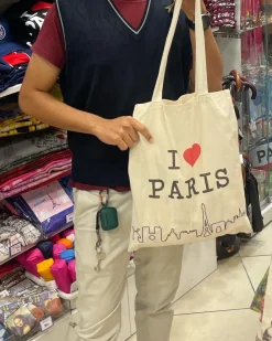Bolsa I 鉂わ笍 Paris de algodão