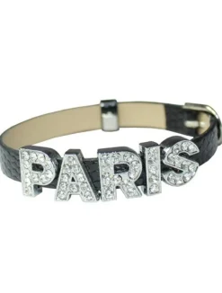 Bracelet em couro Paris