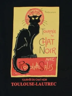 Camiseta feminina La tournée Gato Preto