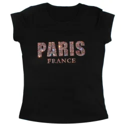 Camiseta feminina Paris cristal