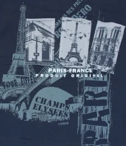 camiseta infantil monumentos de paris