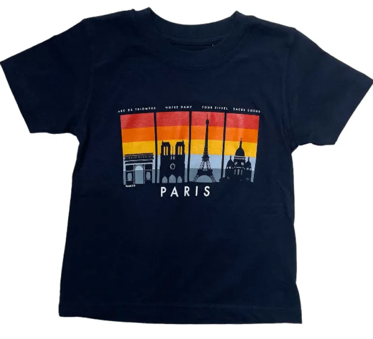 Camiseta Monumentos de Paris Ombre