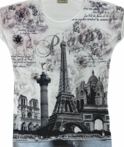 Camiseta Paris França Torre Eiffel Monumentos de Paris