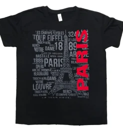 Camiseta Torre Eiffel Paris em vermelho