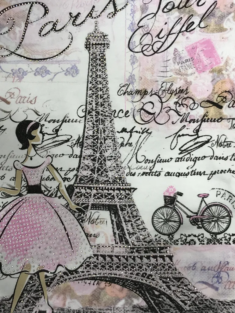 Camiseta Torre Eiffel Paris Princesa - souvenirs Paris pas cher