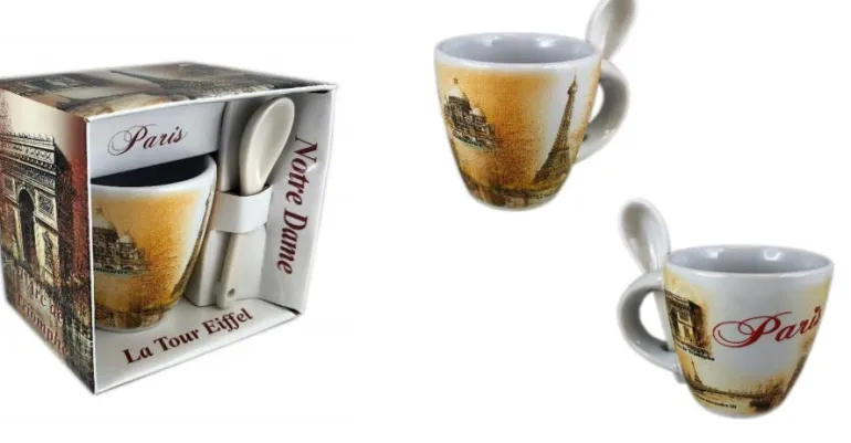 Caneca de café Torre Eiffel monuments Paris