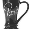 Caneca preta Paris Torre Eiffel
