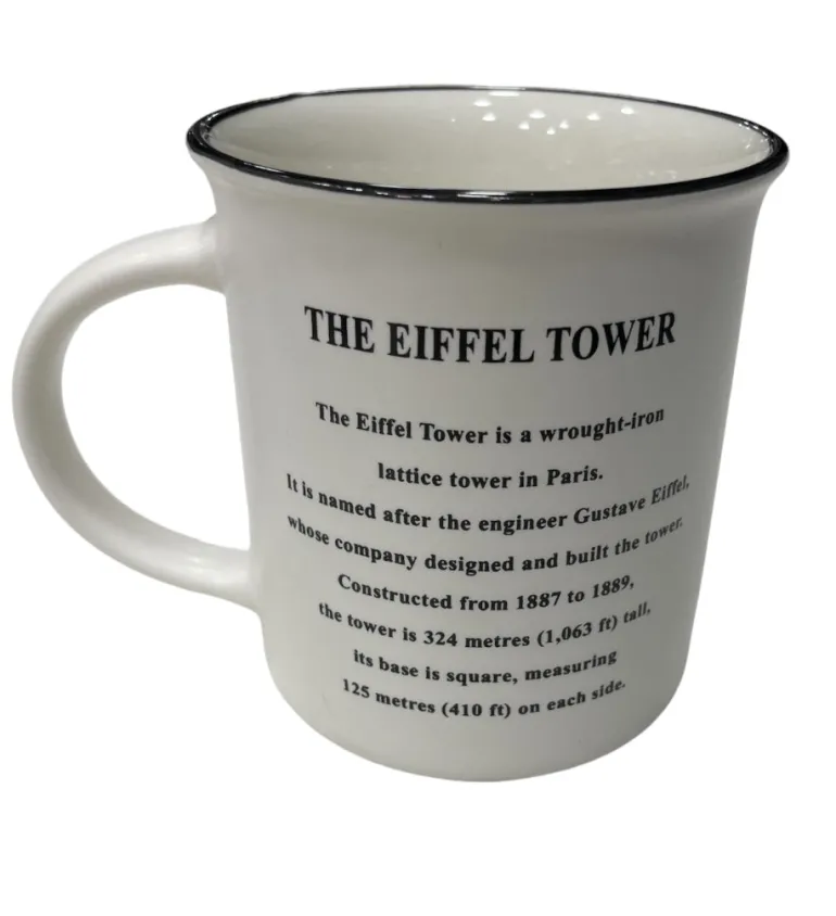 Caneca Torre Eiffel Metálica