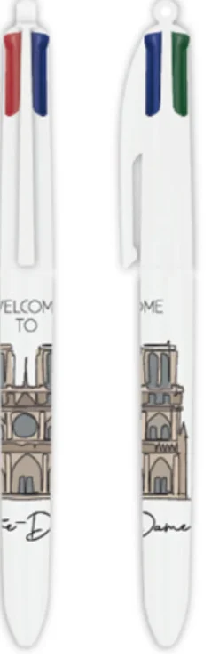 Caneta Bic 4 Cores Notre-Dame de Paris