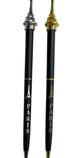 Caneta Torre Eiffel de metal luxuosa