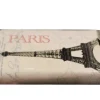 Carteira grande com Torre Eiffel vintage