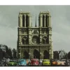 Cartão-postal "Notre Dame e fuscas"