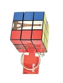 Chaveiro Cubo de Rubik com Torre Eiffel