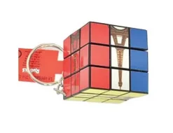 Chaveiro Cubo de Rubik com Torre Eiffel