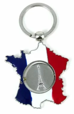 Chaveiro "Mapa de França TORRE EIFFEL"