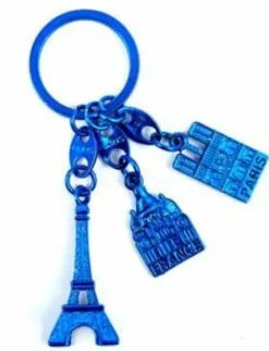 Chaveiro monumentos de Paris azul