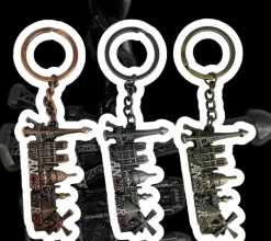 Chaveiro monumentos de Paris em relevo