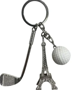 Chaveiro Torre Eiffel de bola de golfe