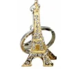 Chaveiro Torre Eiffel dourado com strass