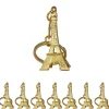Chaveiro Torre Eiffel dourado com strass