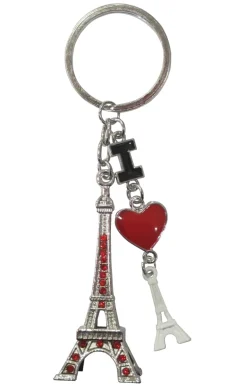 Chaveiro Torre Eiffel "I love Paris"