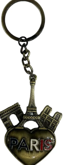 Chaveiro Torre Eiffel Paris Coração Monumentos