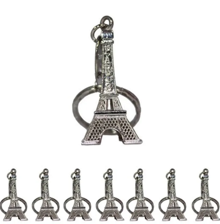 Chaveiro Torre Eiffel prateada