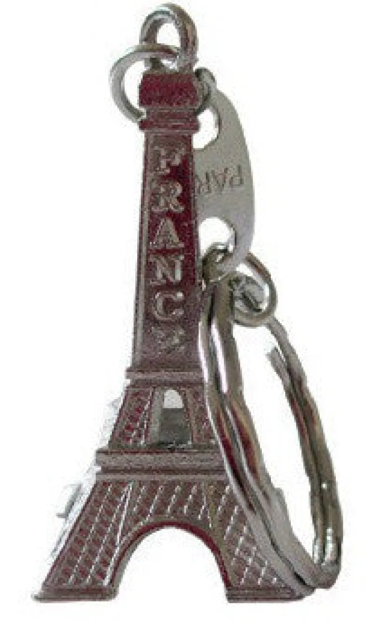 Chaveiro Torre Eiffel prateada