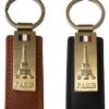 Chaveiro Torre Eiffel preto/ marrom