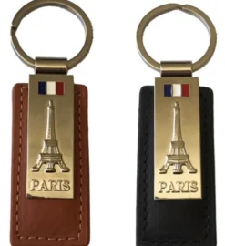 Chaveiro Torre Eiffel preto/ marrom