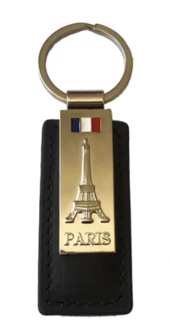 Chaveiro Torre Eiffel preto/ marrom