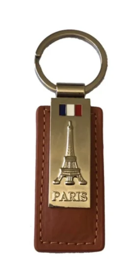 Chaveiro Torre Eiffel preto/ marrom