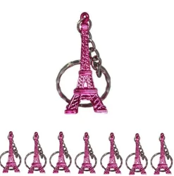 Chaveiro torre Eiffel rosa