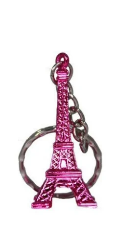 Chaveiro torre Eiffel rosa
