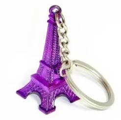 Chaveiro Torre Eiffel strass Violeta