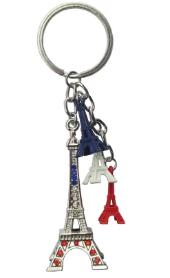 Chaveiro Torre Eiffel tricolor
