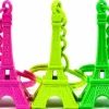 Chaveiros Torre Eiffel 3 cores fluorescentes